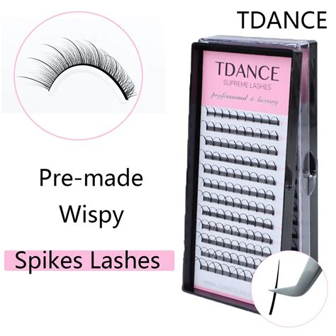 Tdance Spikes Wispy Extension Lashes Individual Fairy Dramatic Fluffy