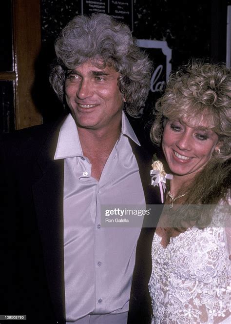 Actor Michael Landon And His New Bride Cindy Landon Attend Their