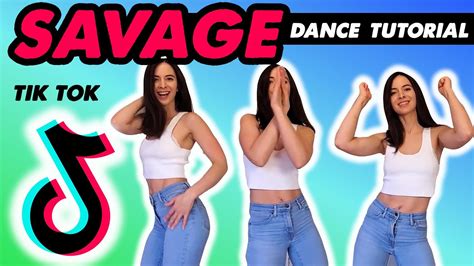 savage tiktok dance tutorial easy youtube