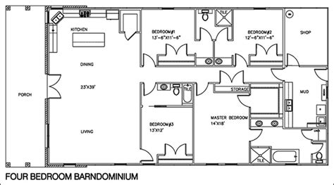 Easy Barndominium Floor Plans Barndominium Plans Cad Pro