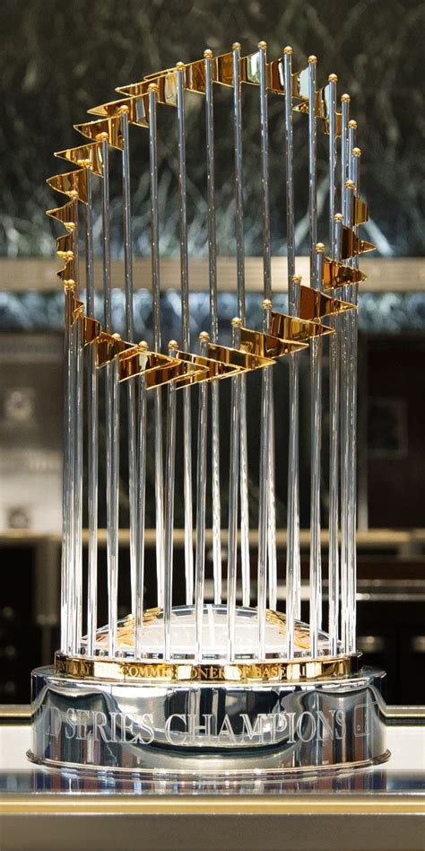 The Major League Baseball World Series Trophy Features 30 Flags One