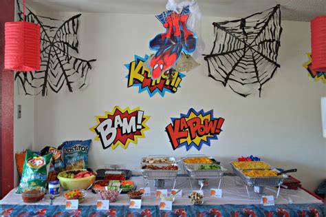 A Spidery Spider Man Birthday Party Building Our Story