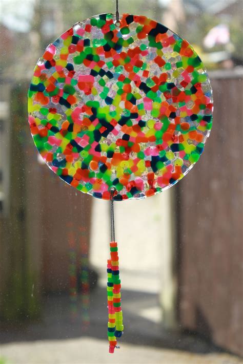 Melted Pony Bead Suncatcher Great Summer Project Must Try Ecrafty