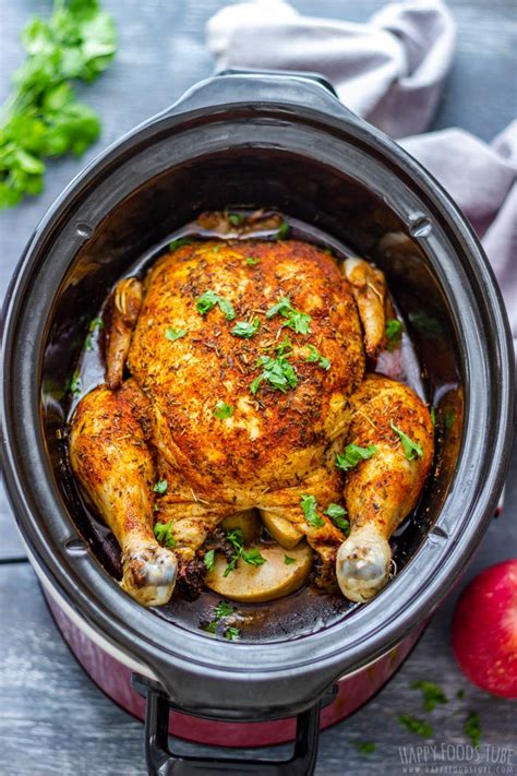 Slow Cooker Whole Chicken Recipe Happy Foods Tube