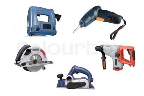 Timberis provided by different kinds of trees. Different kinds of the electric tools under the white ...