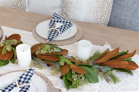 How To Make A Greenery Table Runner Step By Step Driven By Decor