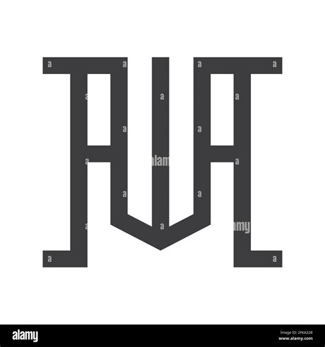 letras del alfabeto iniciales monograma logo aw wa w y a imagen vector de stock alamy