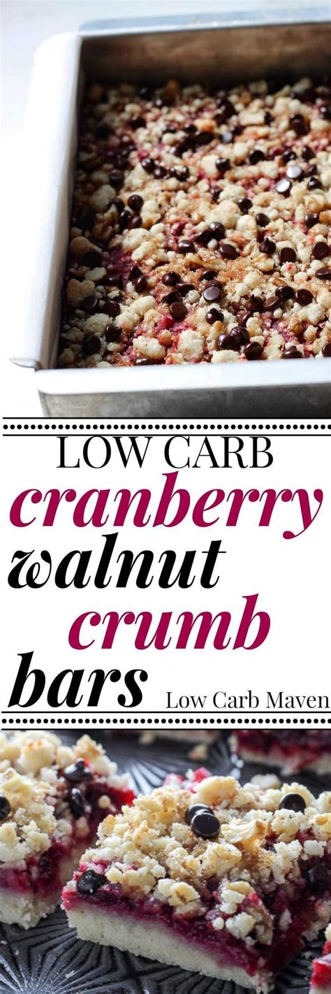 Best 25 diabetic desserts sugar free low carb ideas on 3. Low Carb Cranberry Bars with sugar free crumb topping are ...