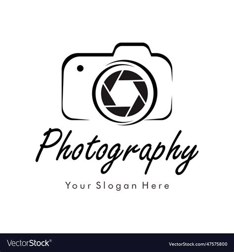 Camera Photography Logo Royalty Free Vector Image