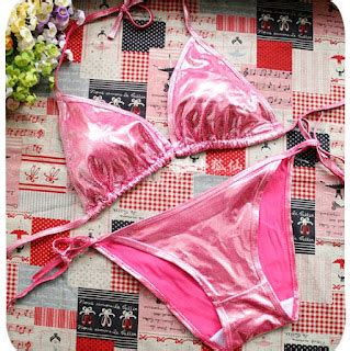 FASHION CARE 2U S253 Sexy Pink Swimwear Padding Bikini Bra Set 2pcs Set