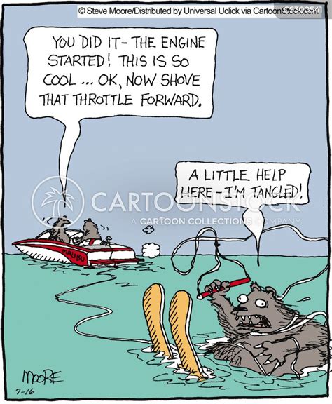Water Skiers Cartoons And Comics Funny Pictures From Cartoonstock