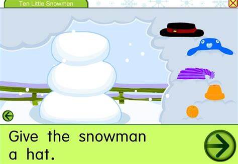 Ten Little Snowmen Starfall Snowmen Activities Snow Fun Snowman