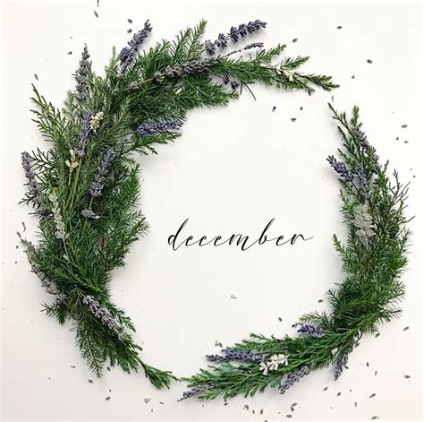 December Wreath December Wallpaper Month Flowers Hello December