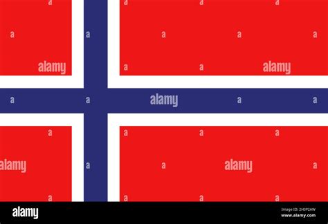 Norway National Flag In Exact Proportions Vector Stock Photo Alamy