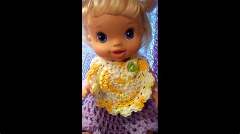 I Crocheted Bibs For My Baby Alive Dolls Youtube