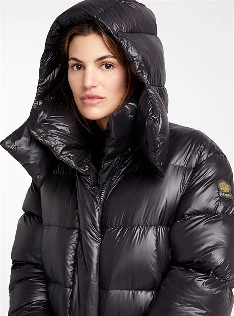 Lund Shiny Down Maxi Puffer Jacket Kanuk Womens Quilted And Down Coats Fallwinter 2019