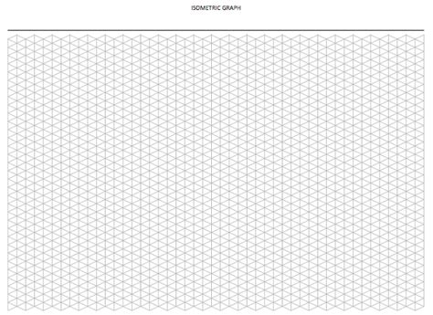 4 Free Printable Isometric Graph Paper Template