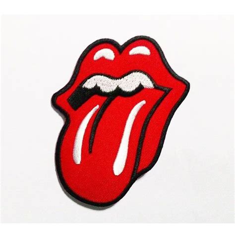 rolling stones red lips mouth and tongue patch rebelsmarket
