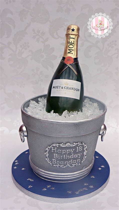 Champagne Bottle And Bucket Completely Edible On Cake Central