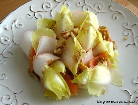 Recette Salade D Endive Aux Noix Et Au Saumon Fum Laver Et D Couper