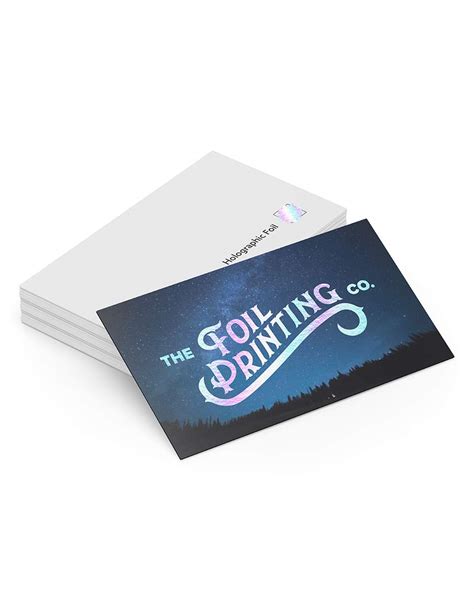 With their irresistible quality, they are a great option if you're looking to make a first killer impression! Holographic Metallic Foil Business Card Printing | The Foil Printing Co.