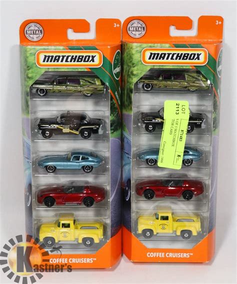 2 Boxes Of 5 Matchbox Collector Cars