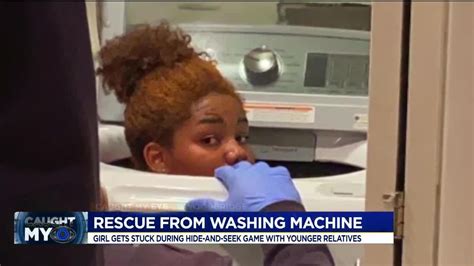 Hide And Seek Game Goes Wrong After Teen Gets Stuck In Washing Machine