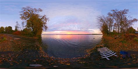 Lake St John Fall Panorama This Mornings Sunrise Over La Flickr