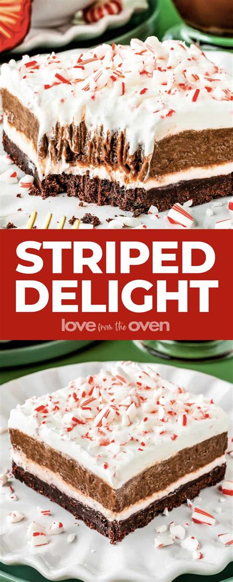 Chocolate Striped Delight • Love From The Oven