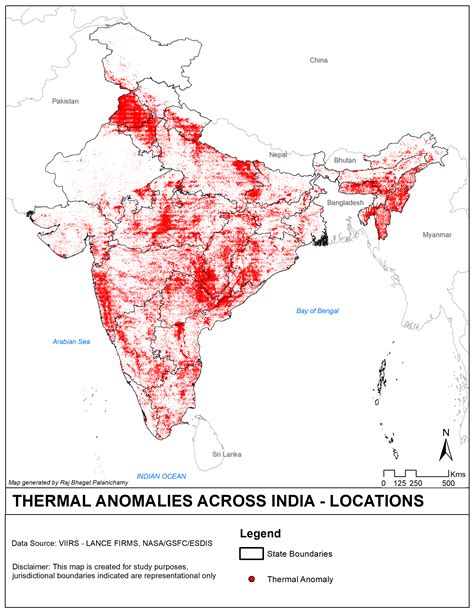 Forest Fire In India Map