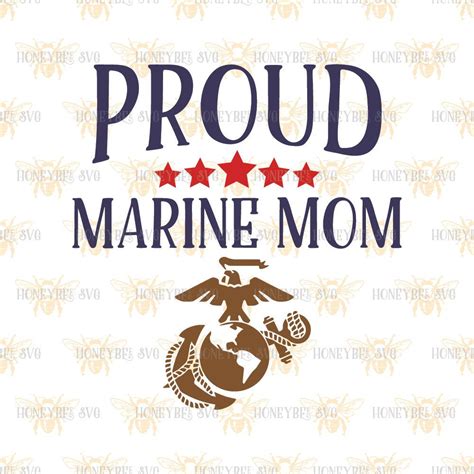Download Proud Marine Mom svg Marine svg Marine Mom svg Marine decor svg Mom Gift svg Patriotic svg ...