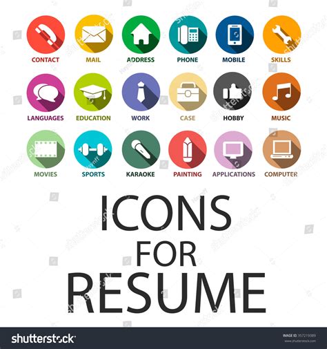Resume Icon Set 420884 Free Icons Library