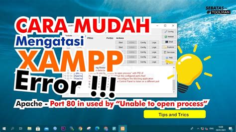 Mengatasi Xampp Error Port Is Used By Unable To Open Process