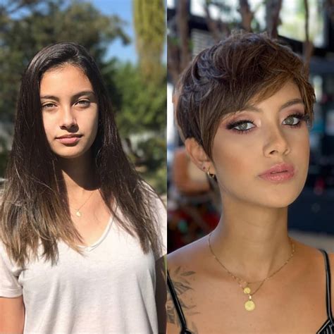10 Amazing Long Hair To Short Hair Transformation Before And After Pop Haircuts