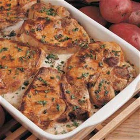 Scalloped potatoes are a classic side dish recipe. Scalloped Potatoes and Pork Chops Recipe - (4.5/5)