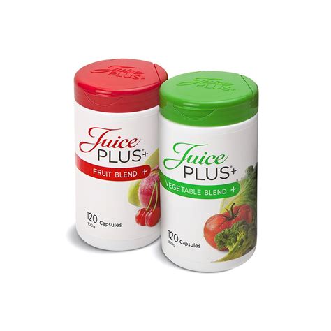 Fruit and veggie blend with a citrus bioflavonoid complex, papaya, pumpkin, spinach, elderberry, pineapple contains a fruit/vegetable blend and antioxidants not typically present in multivitamins. Juice Plus+® Fruit & Vegetable Blend Capsules