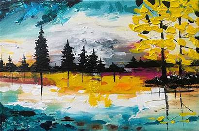 Lake Painting Abstract Quick Paintings Sold Munsif