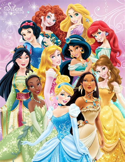 Disney Princesses The 11 Disney Princesses By Silentmermaid21 On Deviantart