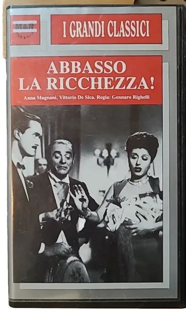 abbasso la ricchezza vhs video tape mandr film anna magnani italian movie 1947 £9 99 picclick uk