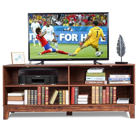 While most smaller furniture will be delivered just like normal items, heavy or oversized goods may be delivered by a freight company for an added surcharge. Gymax 58'' Modern Wood TV Stand Console Storage ...