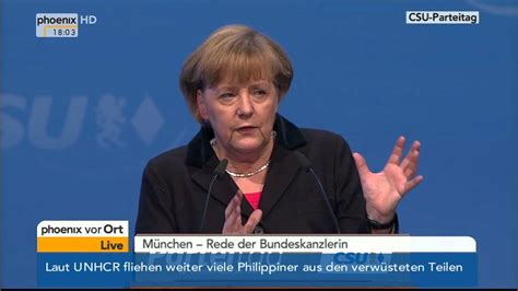 Csu Parteitag Rede Angela Merkel Am 22112013 Youtube