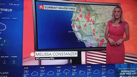 Sexyand Cute Weather Girl Melissa Constanzer Youtube