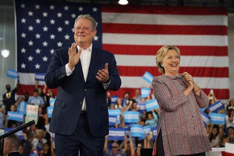 Al Gore With Hillary Clinton Stresses Voting And Climate Wsj