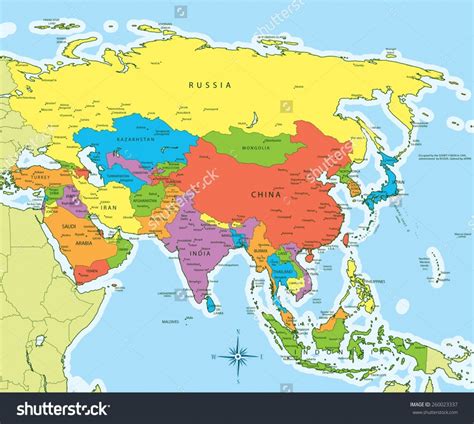 Printable Map Of Asia Printable Maps