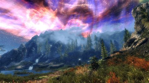 Amazing Sky In The Elder Scrolls V Skyrim Wallpaper Game Wallpapers