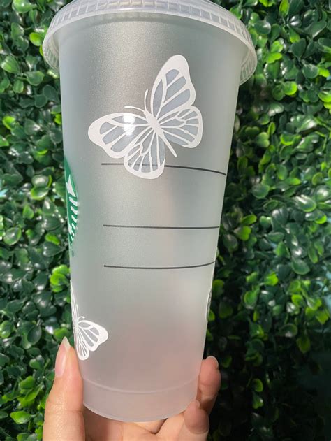 Color Changing Vinyl Butterfly Cup Butterfly Cup | Etsy