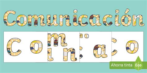 Letras De Letrero De Comunicación Teacher Made Twinkl