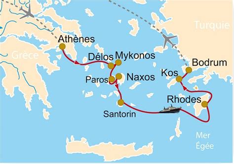 Cm 98 La Grèce Et Ses îles Athènes Délos Mykonos Paros Naxos