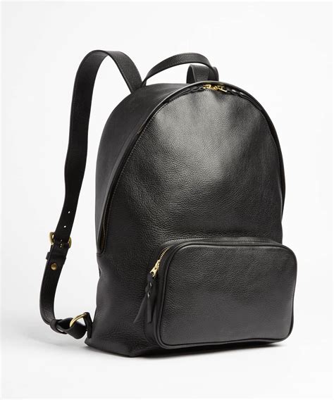 Lotuff Leather Black Leather Backpack In Black For Men Lyst