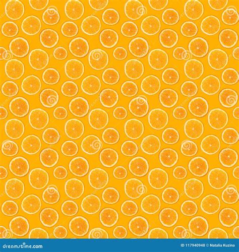 Seamless Pattern Of Fresh Orange Stock Photo Image Of Oranges Summer